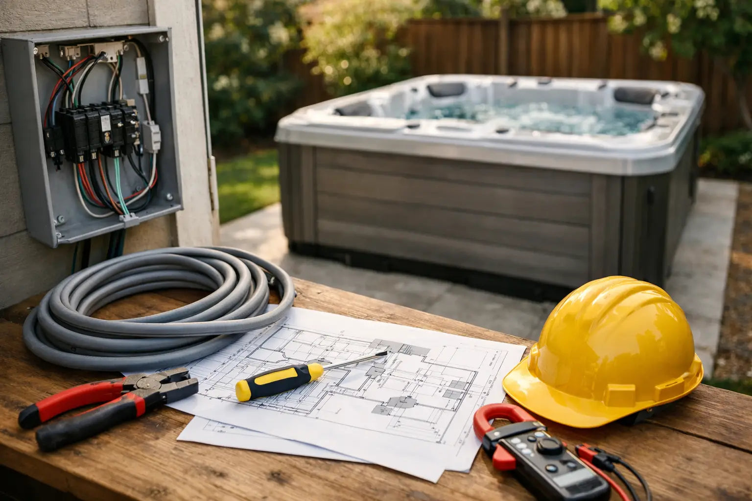 Hot Tub Wiring Plans Before Spa Delivery