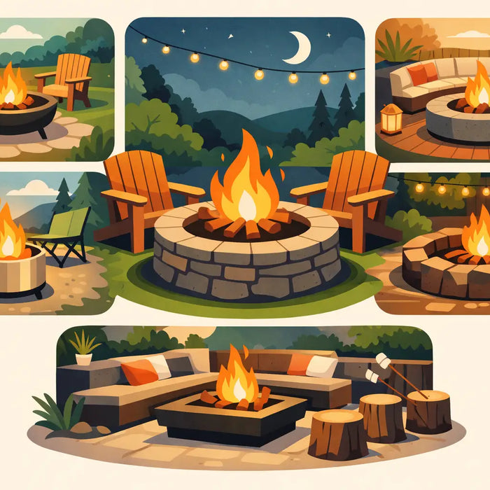 12 Wood Burning Fire Pit Ideas for Backyards