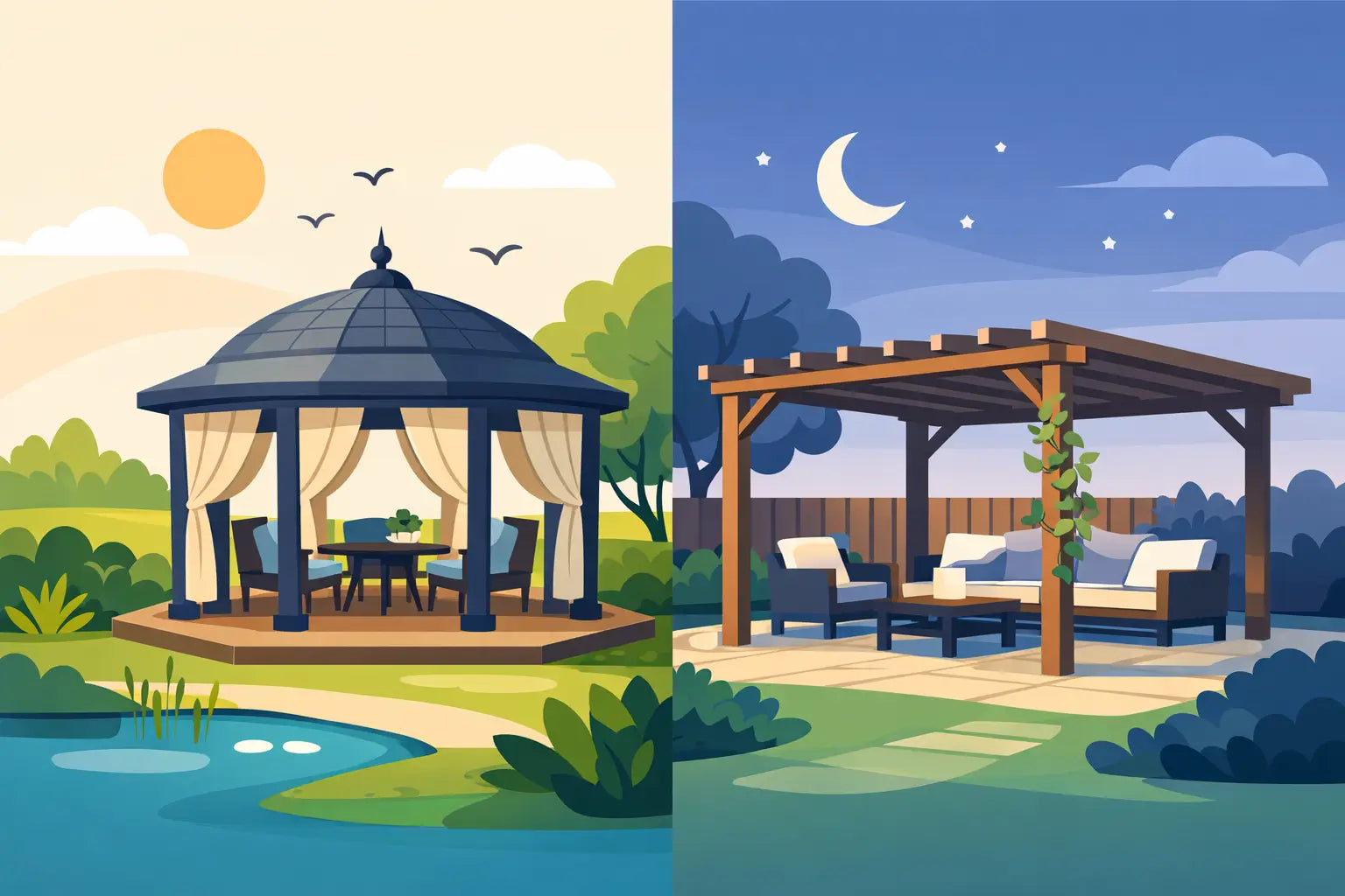 Gazebo or Pergola for Backyard?