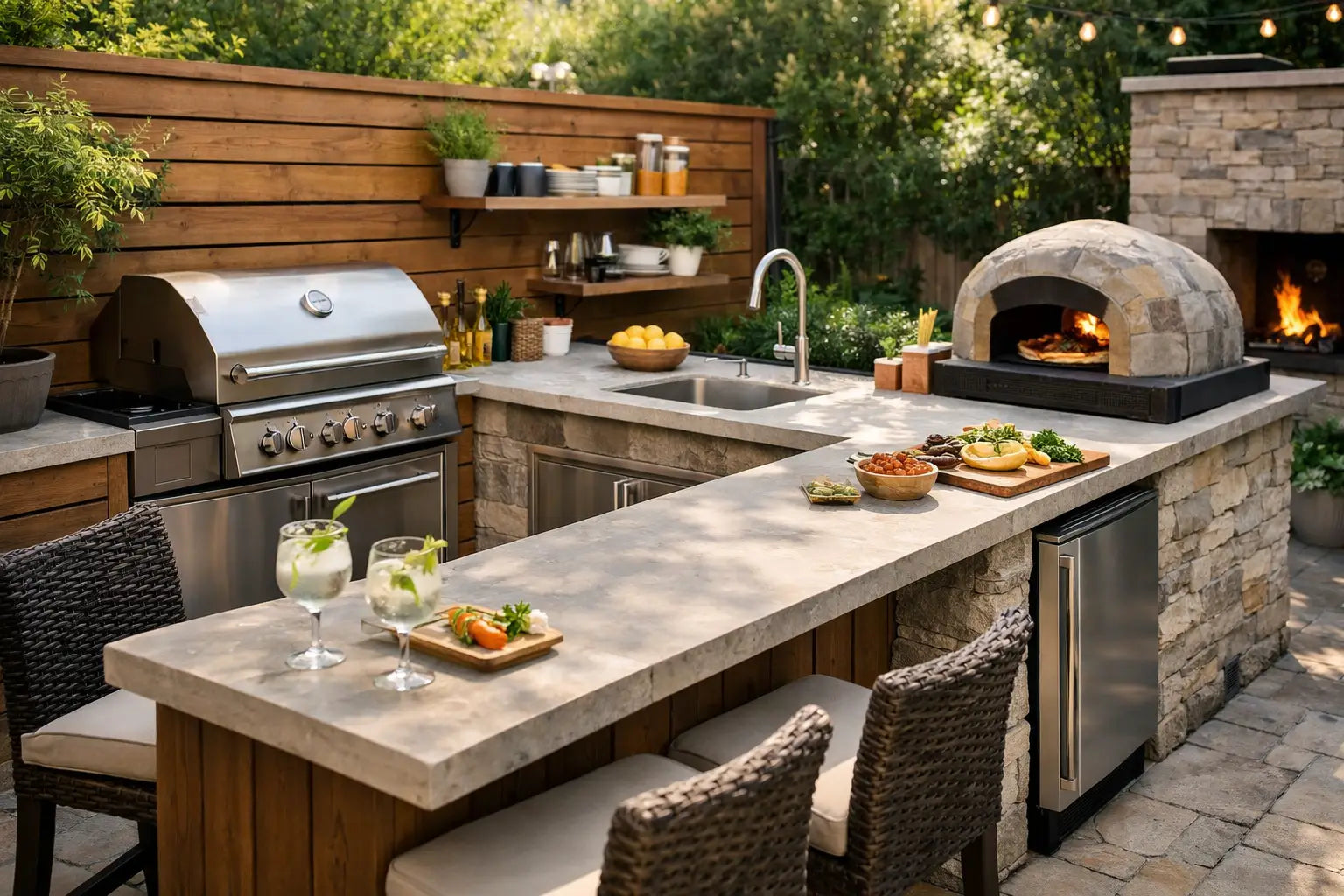 Small Backyard Kitchen Example: Smart Layout Ideas