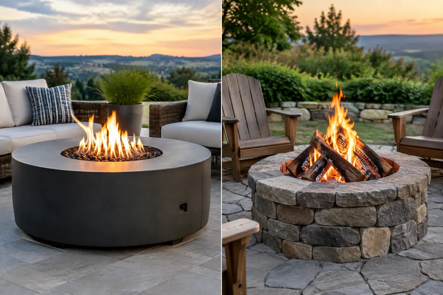 Gas Versus Wood Fire Pits for Your Backyard