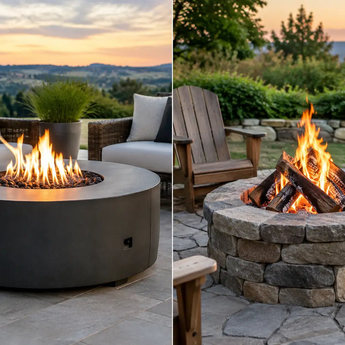 Gas Versus Wood Fire Pits for Your Backyard