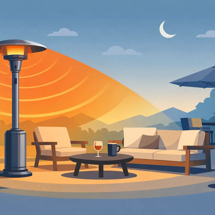 How to Size Patio Heater Coverage for Your Space