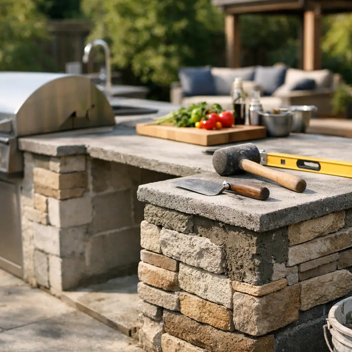How to Build an Outdoor Kitchen Island That Lasts