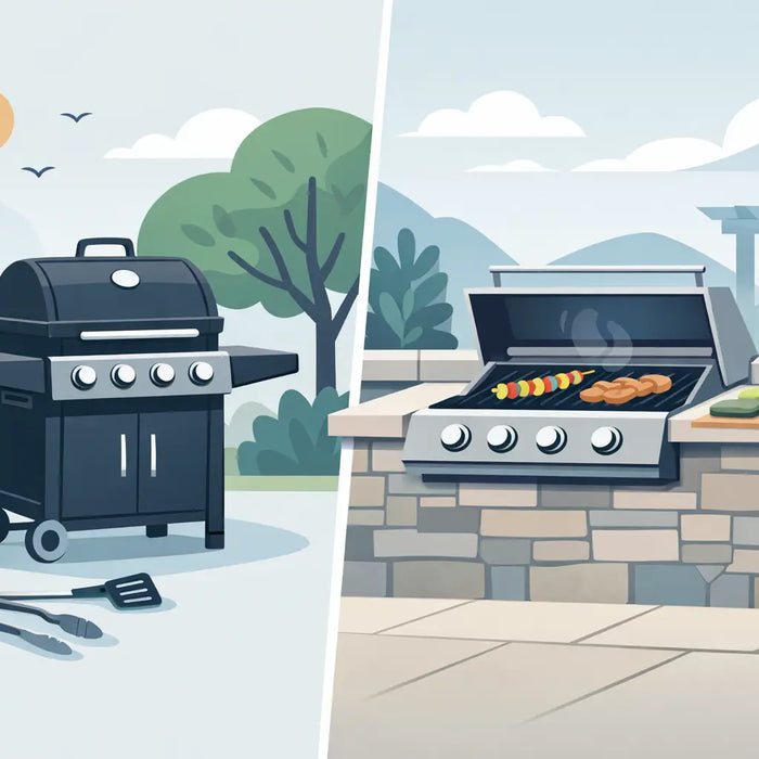 Freestanding Grill vs Built In Grill