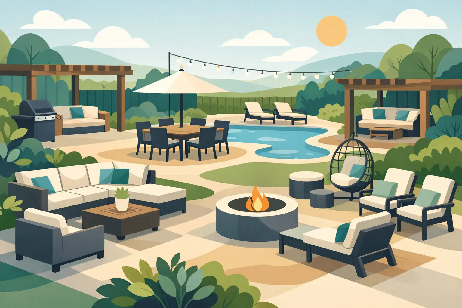 How to Arrange Patio Furniture for Every Backyard