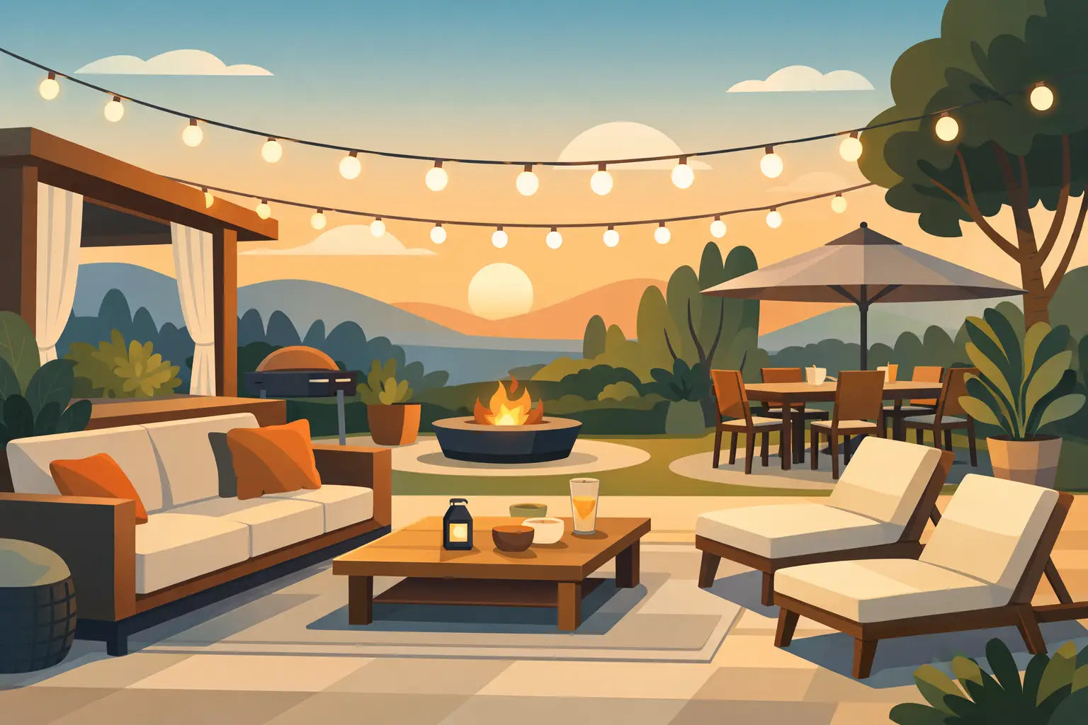 How to Create Outdoor Entertaining Space
