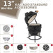 Outdoor 13 Diam. Ceramic Charcoal BBQ Grill
