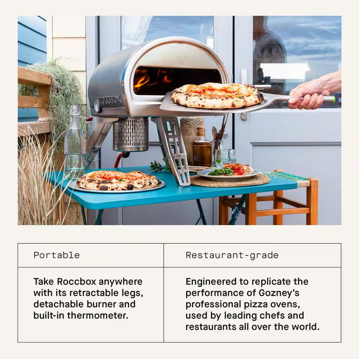 Roccbox Propane Outdoor Portable Pizza Oven 12 In. Grey