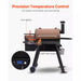 575 Sq. In. Pellet Grill Smoker, 8-In-1 Electric BBQ W/ LCD Screen, Temp Probe, 500°F Max for Outdoor Use Black