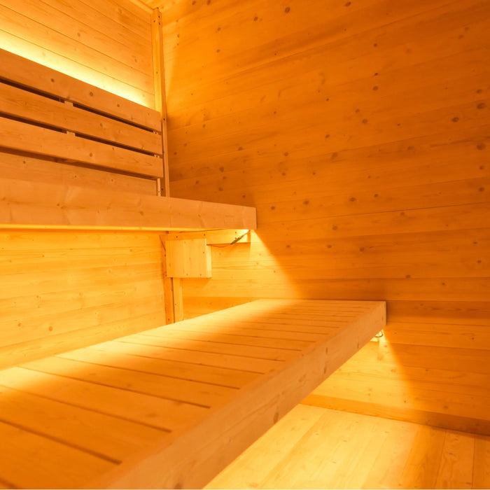 Anyi-5 Square Sauna – Carbonized Spruce Wood | 4-Person Home & Indoor Wellness