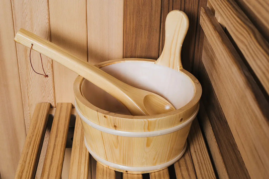 Outdoor Barrel Sauna with Front Porch &amp; Panoramic Glass – Available in 2-6 Person Sizes