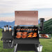 575 Sq. In. Pellet Grill Smoker, 8-In-1 Electric BBQ W/ LCD Screen, Temp Probe, 500°F Max for Outdoor Use Black
