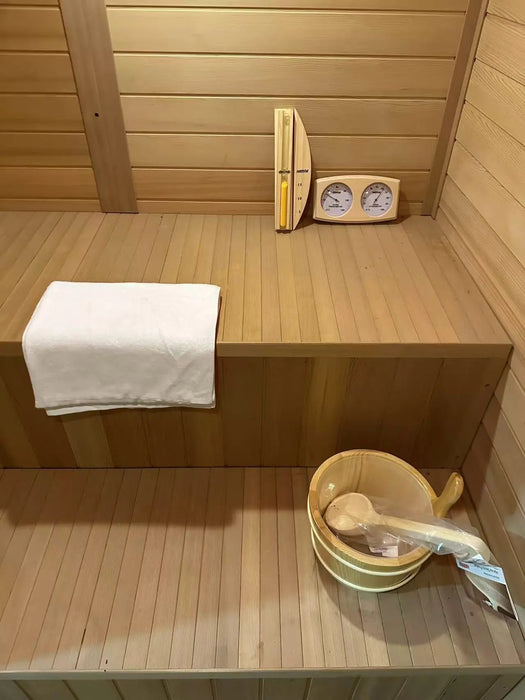 New Luxury High-End Black Square Outdoor Sauna – Modern Backyard Wellness Cabin