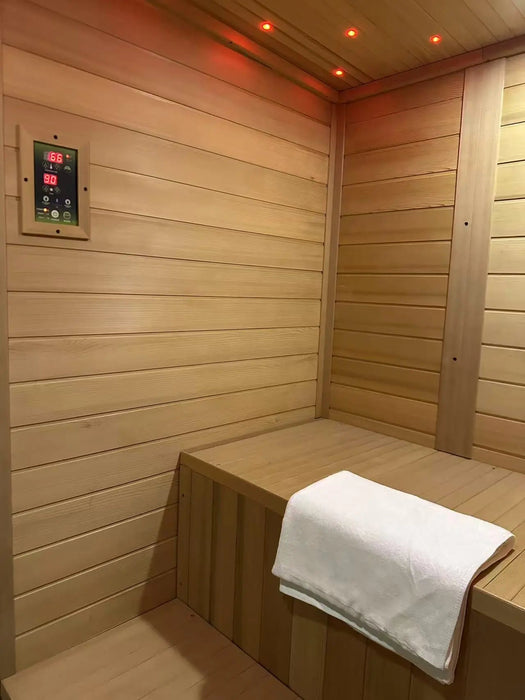 New Luxury High-End Black Square Outdoor Sauna – Modern Backyard Wellness Cabin