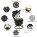 Outdoor 13 Diam. Ceramic Charcoal BBQ Grill