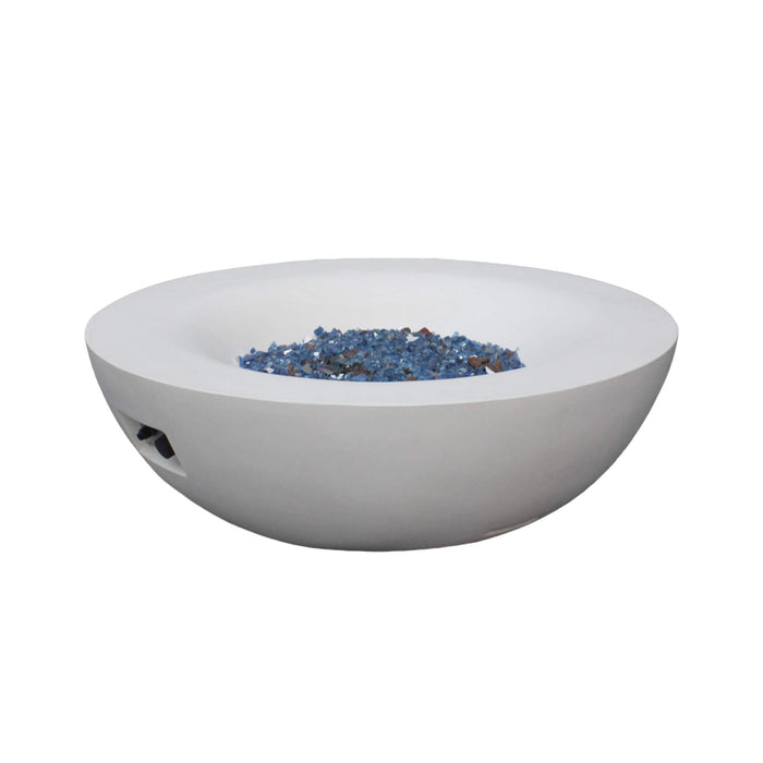 Alora 42-Inch Modern Outdoor Concrete Propane Gas Fire Pit Bowl (SAK51260)