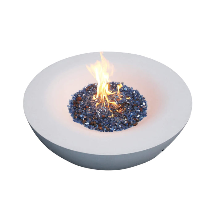 Alora 42-Inch Modern Outdoor Concrete Propane Gas Fire Pit Bowl (SAK51260)
