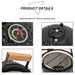 Outdoor 13 Diam. Ceramic Charcoal BBQ Grill