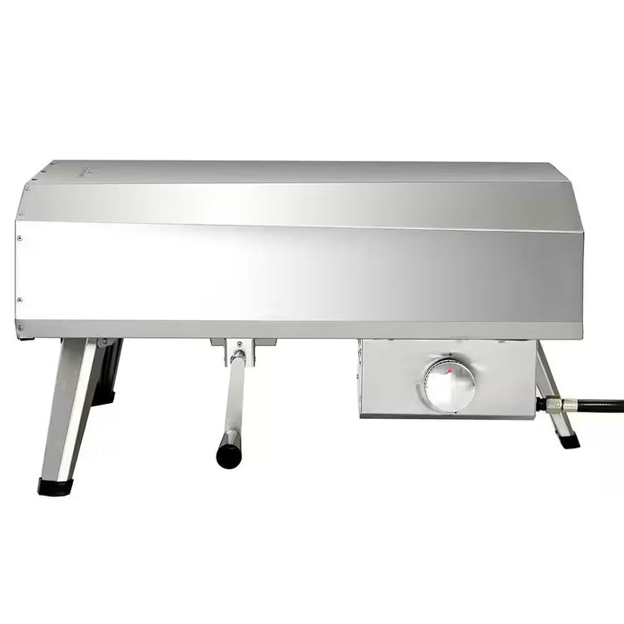 16 In. Propane Pizza Oven, Outdoor Pizza Oven in Stainless Steel, W/Rotating Pizza Stone