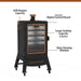 1300 Connected Pellet Smoker Copperhead - Onyx Edition with Wi-Fi®