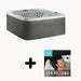 LS700DX Pillow Bundle - 7 Person, 90-Jet, 220-Volt, Sea Salt/ Coastal Gray with Spa Pillows Included!