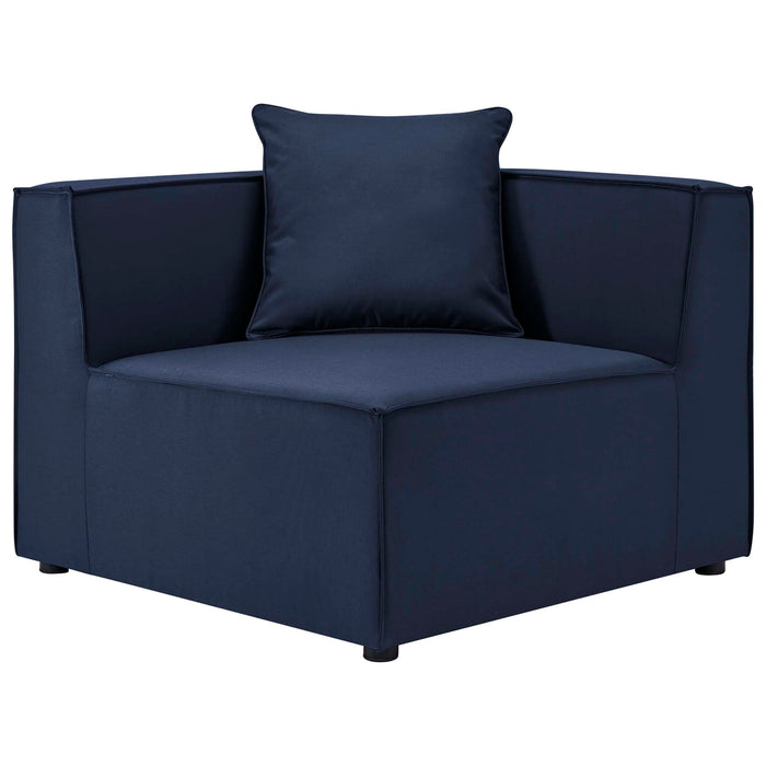 Patio Elegance Sectional Sofa - Saybrook 8-Piece Outdoor Upholstered Sofa by Modway