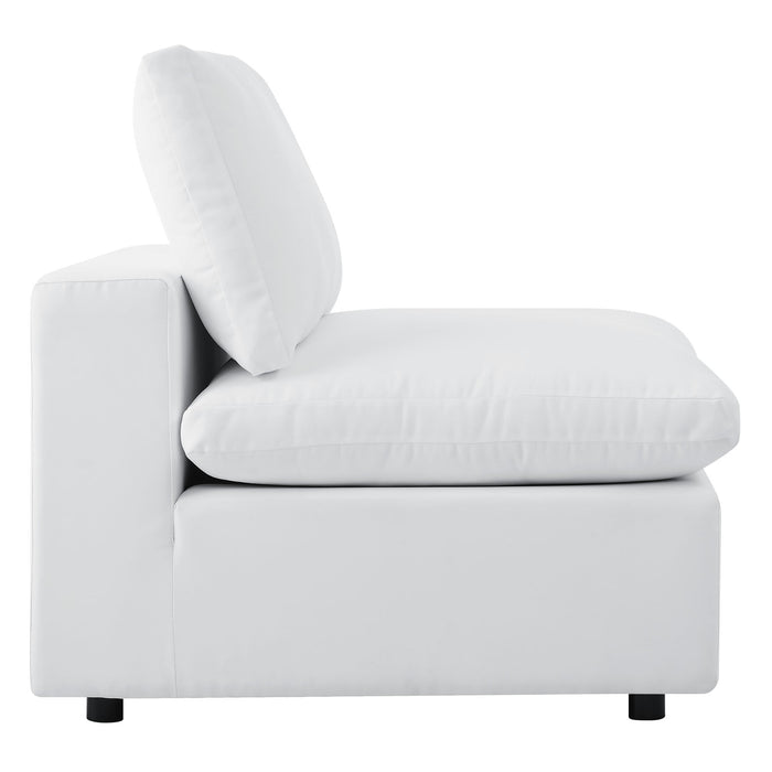 Commix Outdoor Sectional Sofa - 5-Piece Sunbrella® White Collection at Patio Elegance