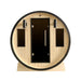Outdoor 3-4 Person Pine Wood Dry Wet Barrel Sauna with Heater and Roof
