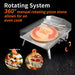 16 In. Propane Pizza Oven, Outdoor Pizza Oven in Stainless Steel, W/Rotating Pizza Stone