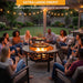 Fire Pit for outside 42" Wood Burning Fire Pit Tables with 2 Adjustable Swivel BBQ Grills, Lid, Poker for Patio Backyard BBQ Ice Storage