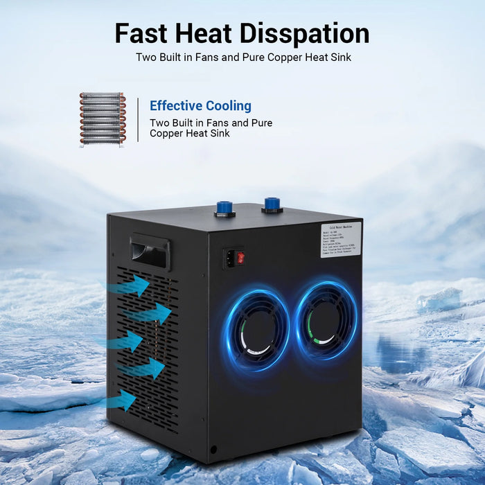 Ecojoy Aquarium Water Chiller 75GAL 1/3HP Fish Tank Chiller, 300L Cooling System with Quiet Design Compressor Refrigeration
