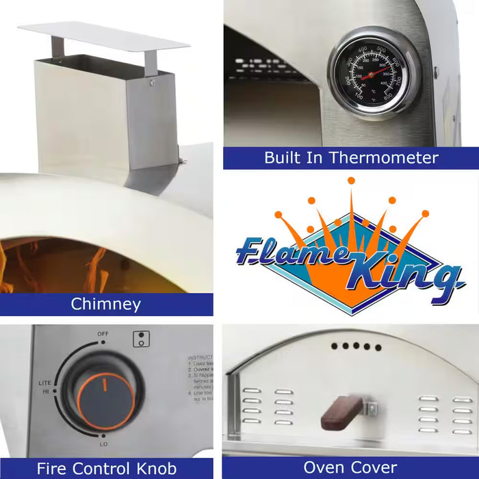 Multi-Function Propane Pizza Oven with 13 In. Pizza Stone