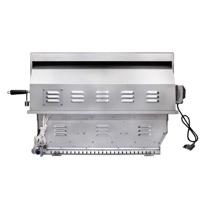 Edgestar 89K BTU 36" Liquid Propane Freestanding LED Lighting Grill Cart With Rotisserie (SAK85914)