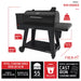 Oakford 1000 Wifi Pellet Grill Smoker in Black