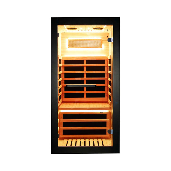 Thermora 1-Person Infrared Sauna Cabin — Chilean Pine
