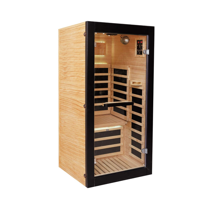 Thermora 1-Person Infrared Sauna Cabin — Chilean Pine