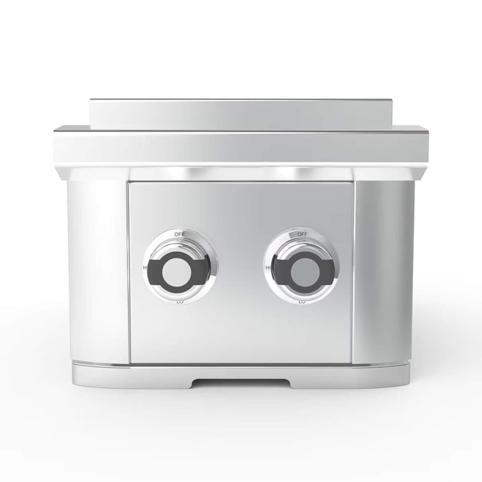 Wildfire Outdoor Living Ranch Pro 14-Inch Stainless Steel Double Side Burner [WFDBLSBRN-BSS/SS] (SAK64352)